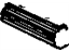 GM 12521524 Body Side Molding, Black, Center Passenger Side