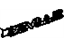 GM 25633919 Nameplate, Front