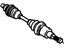 GM 26021724 Drive Axle, Front Driver Side
