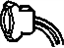 GM 12117339 Connector, Distributor (Also Knock Sensor), Black