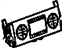 GM 22803600 Heater Control, Rear