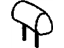 GM 88974137 Headrest, Light Gray