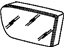 GM 3636623 Mirror Glass, Rear