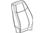 GM 25800044 Cover, Front Seat Back And Back Of Back, Gray, Driver Side