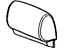 GM 19122914 Headrest Cover, Gray, Front