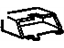 GM 3548978 Air Outlet, Dark Gray, Passenger Side