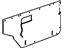 GM 21098018 Door Trim Lining, Inner Passenger Side