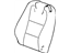 GM 22936169 Cover, Front Seat Back And Back Of Back, Black, Driver Side