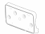 GM 84731701 Attachment Kit, License Plate, Black, Front