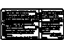 GM 15171400 Label, Emissions And Cautions
