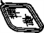 GM 10052883 Grille, Passenger Side