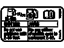 GM 20852997 Info Label