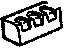 GM 25814061 Cup Holder, Front Driver Side