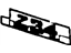 GM 10190598 Decal, Rear Passenger Side