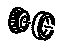 GM 23312178 Axle Bearings, Front