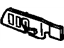 GM 12371957 Bezel, Door Electric And Vacuum Locks, Blue, Driver Side
