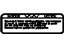 GM 25636789 Caution Label