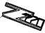 GM 25798302 Decal, Charcoal, Rear
