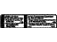 GM 15107130 Caution Label