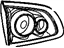 GM 25889253 Backup Lamp Assembly, Driver Side