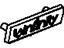 GM 22846831 Emblem, Radio Auxiliary Speakers, Front