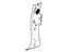 GM 22871288 Lock Pillar Trim, Driver Side