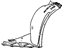 GM 23153555 Front Fender Liner, Passenger Side