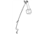 GM 19351816 Retractor, Seat Belt, Black, Rear
