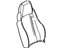 GM 19123856 Seat Back Cover, Titanium, Front