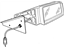 GM 10284769 Mirror Outside, Black, Rear Passenger Side
