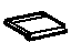 GM 10171701 Cover, Seat Belt, Beige, Front Upper