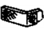 GM 20648314 Reflector, Front Passenger Side