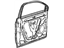 GM 22883072 Door Shell, Front Driver Side