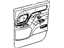 GM 15706258 Door Trim Panel, Gray, Rear Passenger Side