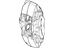 GM 23198747 Caliper, Gray, Rear Passenger Side