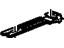 GM 89024849 Lever, Folding Top Compartment, Gray
