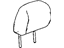 GM 20867025 Headrest, Black, Front