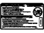GM 10426427 Warning Label