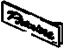GM 12457710 Decal, Black, Front