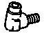 GM 15628190 Elbow, Air Brake Pipe/Hose, Rear