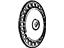 GM 25516338 Hub Cap, Black; Silver