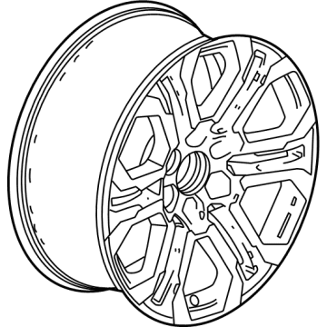 GM 84965343 Wheel, Alloy, Rear