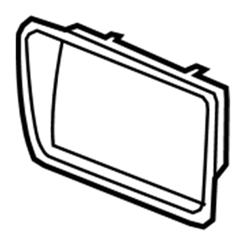 GM 15831264 License Molding, Rear