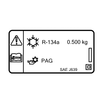 GM 42712526 A/C Label
