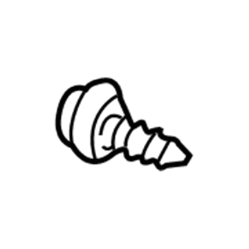GM 11515893 Belt Weatherstrip Screw, Center Inner