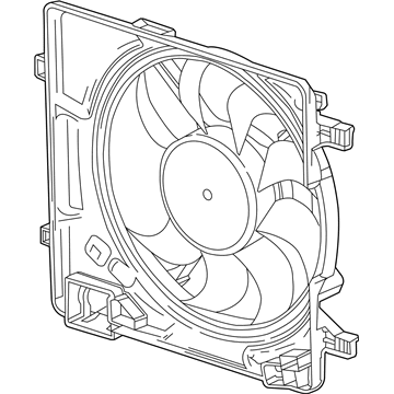 Chevy Spark Radiator fan - 95942351