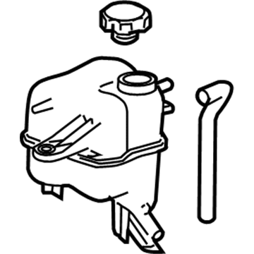 2007 Cadillac CTS Coolant Reservoir - 25767641
