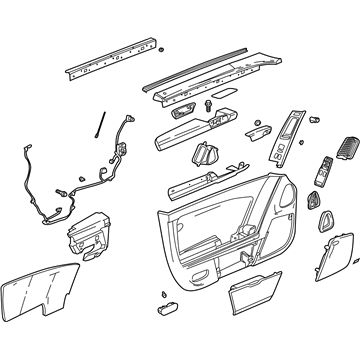 GM 10333942 Door Trim Panel, Passenger Side