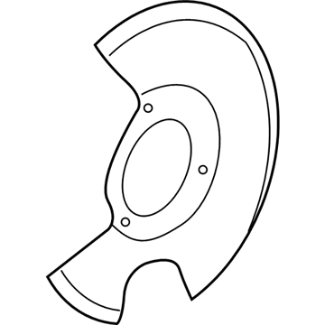 GM 25811780 Splash Shield, Green Line, Driver Side