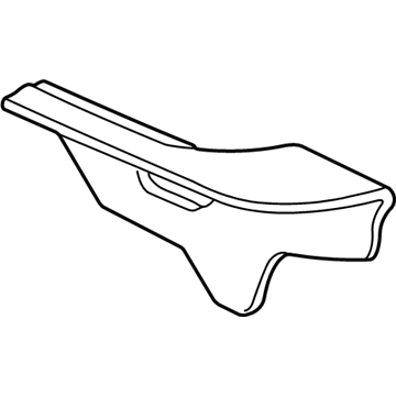 Chevy 16671325 Trunk Side Trim Bumper